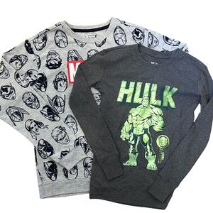 Bundle of 2 Gap Marvel Sleep Tops Size 14 NWOT